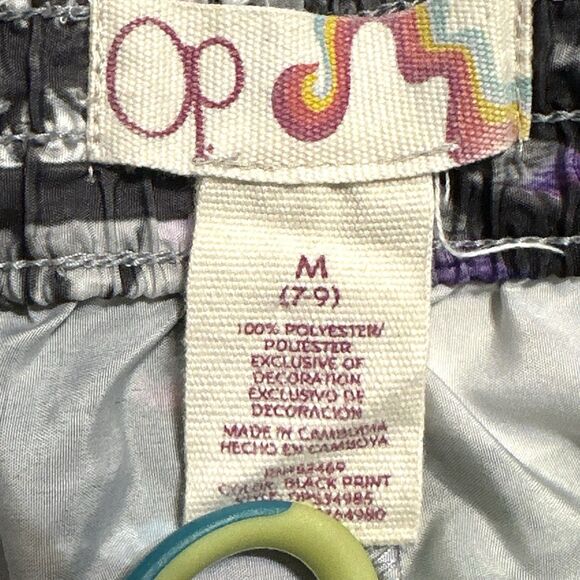 OP Shorts  Womens Medium (7 - 9) Rainbow Beach Island Shorty Ocean Pacific VTG - Picture 7 of 7